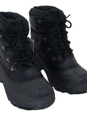 Polar Range Men's Arno Cushioned Snow Boots Black - US 9 M